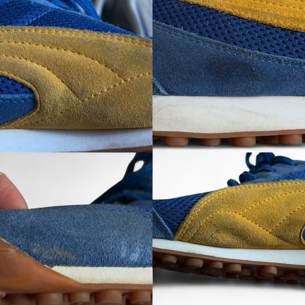 Vintage Men's PUMA H-STREET Y2K Low Profile Sneakers Blue / Yellow size 12 - Picture 7 of 8